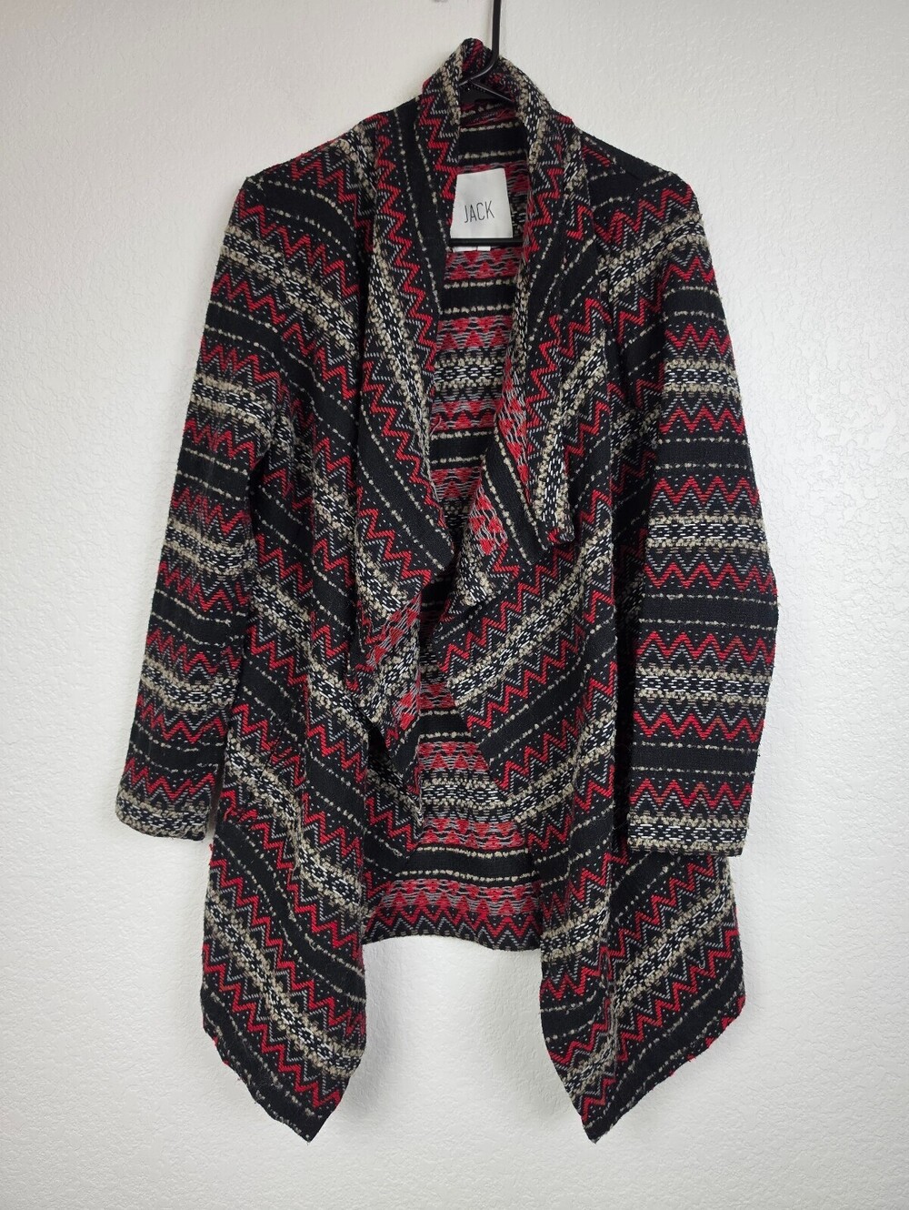 Anthropologie JACK Women's Patterned Open Front Cardigan